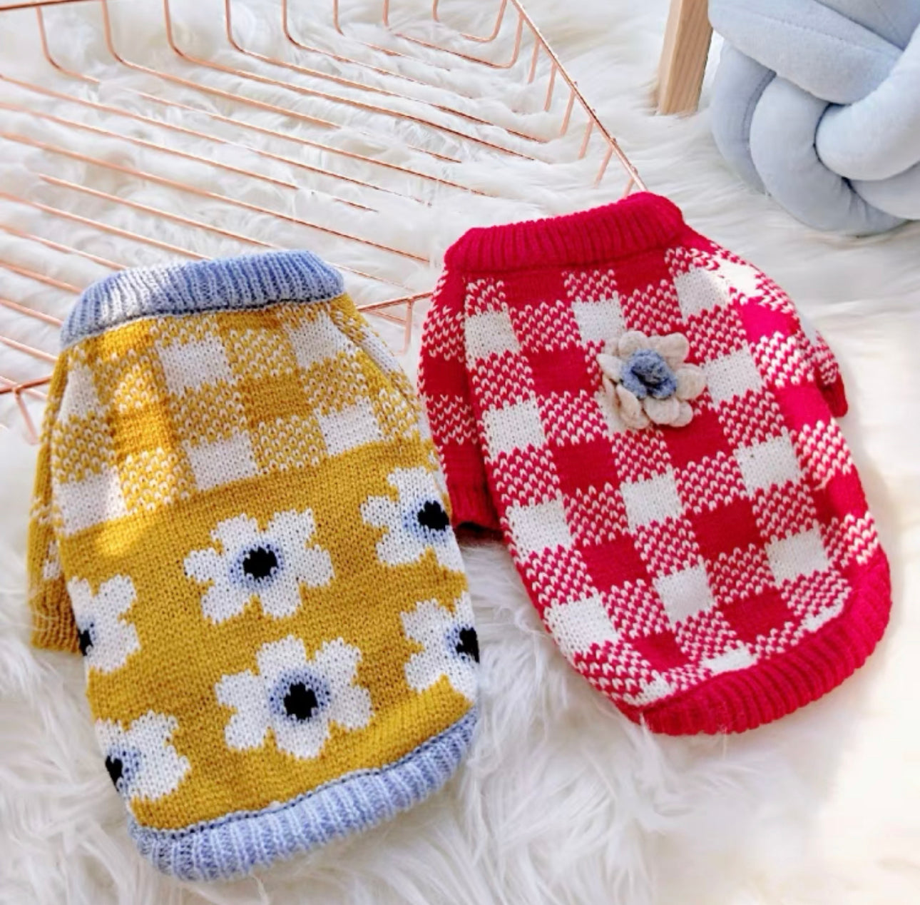 Flower Knit Sweater