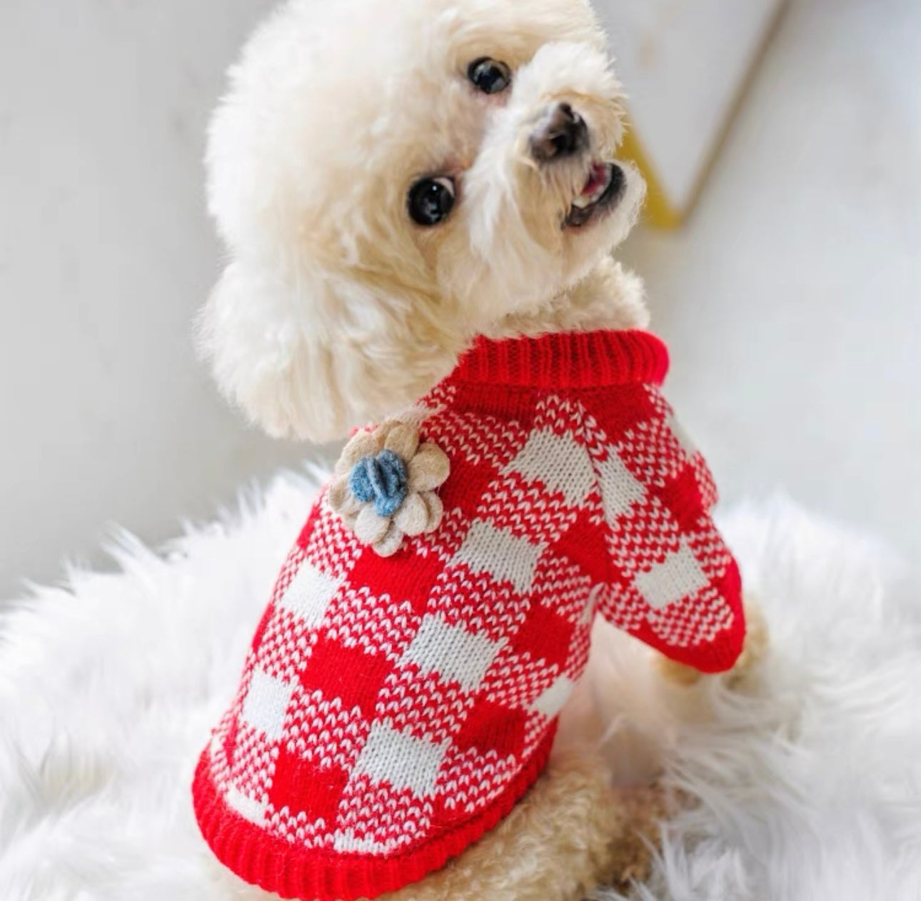 Flower Knit Sweater
