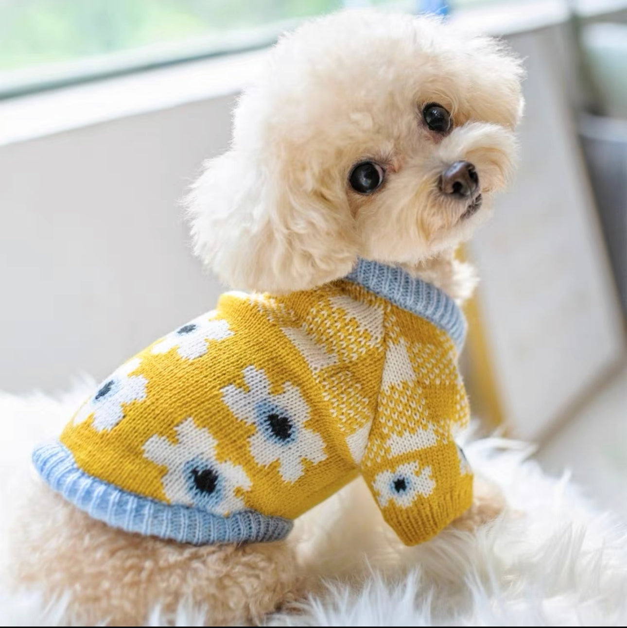 Flower Knit Sweater